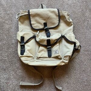 VTG 00’s / Y2K Everest Tan Canvas Satchel Backpack